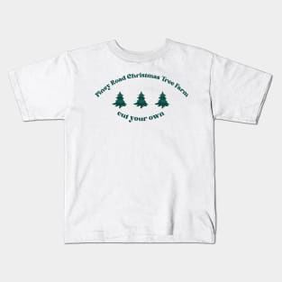 Piney Road Christmas Tree Farm Kids T-Shirt